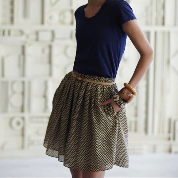 Anthropologie Dresses & Skirts - Anthropologie Odille Chevron Skirt.